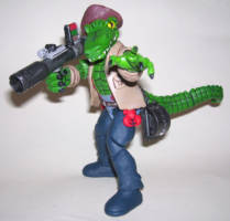 Leatherhead (NECA '87 Cartoon Style) (Teenage Mutant Ninja Turtles) Custom Action Figure [Steve Irwin be glad he never came up against ME!!]