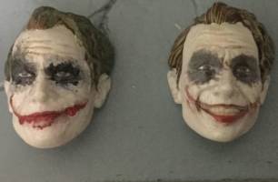 The Dark Knight Joker Interrogation Scene Head (S.H. Figuarts) Custom Action Figure [Comparison]