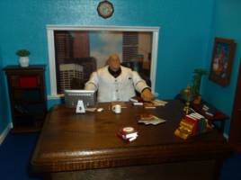 Kingpin's office (Marvel Legends) Custom Diorama / Playset