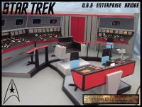 Enterprise Bridge NCC-1701 (Star Trek) Custom Diorama / Playset