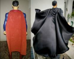 Superman (Rebirth Black Suit) (Batman v Superman) Custom Action Figure [The Cape]