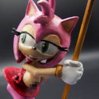 Custom Figure Amy Rose - Adult version (Sonic) Custom Miniature / Figurine