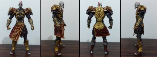 Kratos God Armor Repaint (God of War) Custom Action Figure