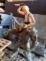 The Goon & Franky (Goon) Custom Action Figure [knife to the eye!]