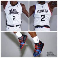 Kawhi Leonard LA Clippers "City Edition" Jersey - Custom McFarlane NBA (NBA) Custom Action Figure [Detailed look of logos and design]