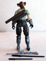 Dineera – Tiefling Bounty Hunter – A Star Wars/Dungeons & Dragons Mashup (Dungeons and Dragons) Custom Action Figure [Rear View]