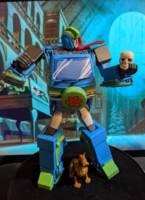 Meddler - Custom OC Mystery Machine Transformer (Transformers) Custom Action Figure [Meddler Bot mode full]