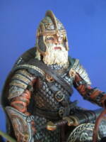 Rohirrim soldier on horse, custom and repaint of the toybiz Gamling figure (Lord of the Rings) Custom Action Figure