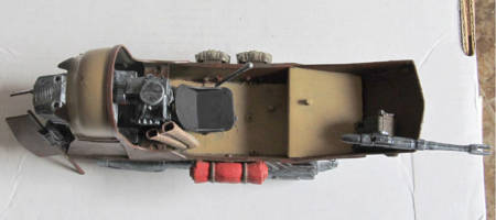 Clovit the Rodian Junker and his Scavenger Skiff (Star Wars) Custom Vehicle [Overhead View]