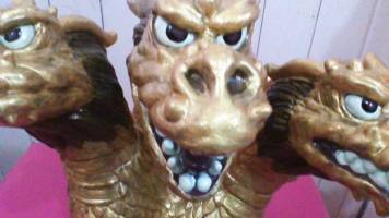 Uni-Five Gold King Ghidorah coin Bank (Godzilla) Custom Other