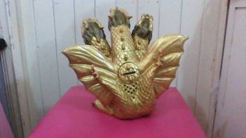 Uni-Five Gold King Ghidorah coin Bank (Godzilla) Custom Other