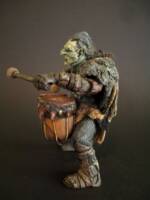 Orc drummer boy, custom of the dungeon master figure by toybiz. (Lord of the Rings) Custom Action Figure