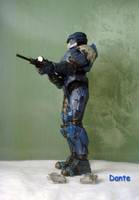 Blue EOD White Secondary (Halo) Custom Action Figure