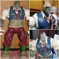 Mr. Fixit Hulk (Incredible Hulk) Custom Action Figure [Original waist enlargement and  2 new heads]
