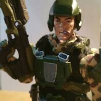 One 12th Scale, U.N.S.C. Gunnery Sgt Blaine (Halo) Custom Action Figure