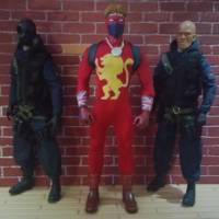 One 12th Scale MEZCO Captain Britain . First Appearance (Marvel) Custom Action Figure