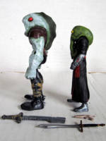 Cap'n Snakebeard (Cthulhoid Pirate) & Firstmate (Cthulhoid Dagon Brute Pirate) (Horror) Custom Action Figure [Left View]
