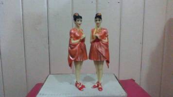 Kaiyodo Cosmos Twin Fairies set (Shobijin 1993) (Godzilla) Custom Statue / Bust