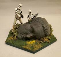 Cover Behind Giants (Star Wars) Custom Diorama / Playset