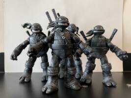 Teenage Mutant Ninja Turtle Custom black and White (Teenage Mutant Ninja Turtles) Custom Action Figure