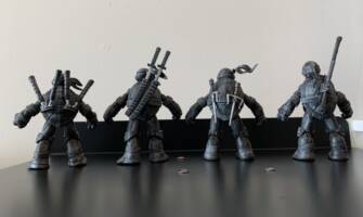 Teenage Mutant Ninja Turtle Custom black and White (Teenage Mutant Ninja Turtles) Custom Action Figure