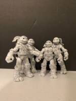 TMNT White and Black (Teenage Mutant Ninja Turtles) Custom Action Figure