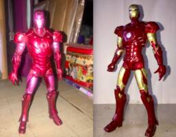 Iron Man- Mark 3 (Iron Man) Custom Action Figure [Before and After]