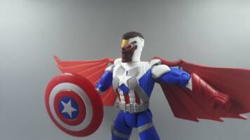 Captain America Falcon & Vance Astro (Marvel) Custom Action Figure