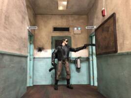 the terminator police shootout (neca) (Terminator) Custom Diorama / Playset
