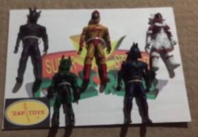 Super Stoner Chronic Rangers Set 1 (Misc) Custom Action Figure [SUPER STONER CHRONIC RANGERS  out of package]