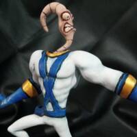 EarthWorm Jim (Earthworm Jim) Custom Statue / Bust