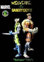 Sigma 6 Wolverine vs. Sabertooth face off (G.I. Joe Sigma 6) Custom Action Figure