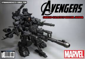 Shield Nick Fury Galactus Killer armor (Avengers) Custom Action Figure