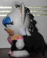 Chibi Rouge keychain (Sonic) Custom Miniature / Figurine