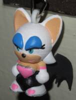 Chibi Rouge keychain (Sonic) Custom Miniature / Figurine