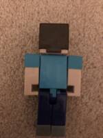 Mattel Minecraft Comic Maker Herobrine (Minecraft) Custom Action Figure [Back]