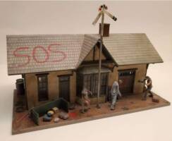 Abandoned EVAC Station (Walking Dead) Custom Diorama / Playset