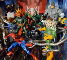 Jack O'Lantern (Marvel Legends) Custom Action Figure [on display with other spidey villains]