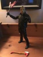 Jason (Jason Takes Manhattan) (Friday the 13th) Custom Miniature / Figurine [Front view of Jason with guitar.]