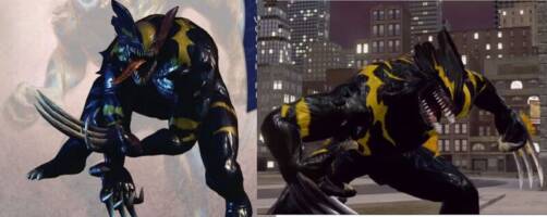 Symbiote Wolverine (Web of Shadows) (Marvel Legends) Custom Action Figure