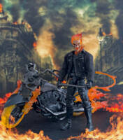 Ghost Rider - Jhonny Blaze (Ghost Rider) Custom Action Figure [Standing pose]