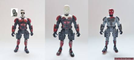 Red Hood (Batman) Custom Action Figure [Red Hood custom action figure before and after]