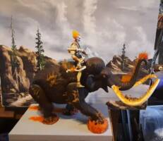Ghost Rider's Mammoth (Marvel Legends) Custom Vehicle
