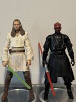 Qui Gon Jinn, Obi Wan Kenobi, Darth Maul (Star Wars) Custom Action Figure