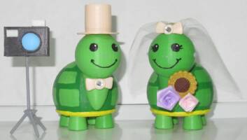 Wedding Turtles (Caricatures) Custom Diorama / Playset