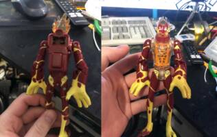 Heatblast (Ben-10) Custom Action Figure [Before]