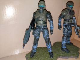Halo Infinite Urban camo marines (Halo) Custom Action Figure [Left side view]