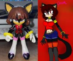 ~Sonic OC: Zania the Black Panther (Sonic) Custom Action Figure