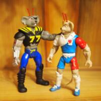Sports Bro's: Fast-Forward Rimfire (Biker Mice from Mars) Custom Action Figure [with his uncle Modo]