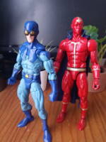 Blue Beetle - Ted Kord (DC Superheroes) Custom Action Figure [Ted with a Robot]